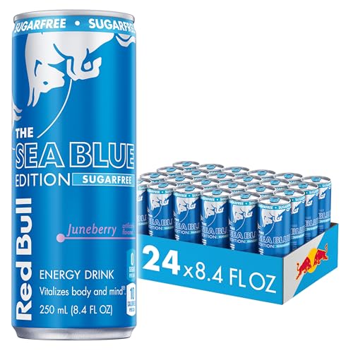 Image of Red Bull Sugarfree Energy Drink, Juneberry, Sea Blue Edition