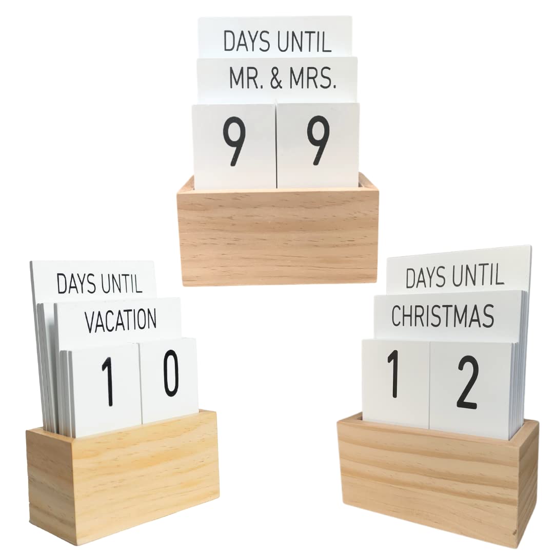 Right Lane Living Countdown Calendar Wood Minimalist Days Until Right Lane Living Countdown Calendar Wood Minimalist Days Until