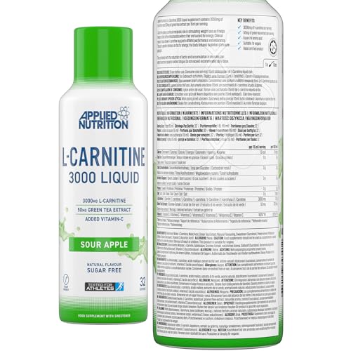 Applied Nutrition L-Carnitine 3000 Sour Apple 480Ml - Afbeelding 3