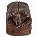 HLC Leather Toiletry Bag for Men Best Gift Premium Genuine Dopp Kit Shaving Kit Organizer Travel Kit Pouch Bag 10 inch Size (Brown)