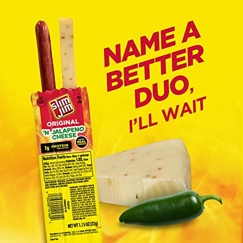 Slim Jim Cheese Jalapeno, 1.15 Oz (Pack Of 14), 1.15 Ounce (Pack Of 14) #TOP1