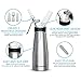 Professional Grade Whipped Cream Maker - 500mL (1 Pint) Aluminum Whipping Siphon - Cream Whipper w/Silicon Grip (Easy Handle) - Leak Resistant