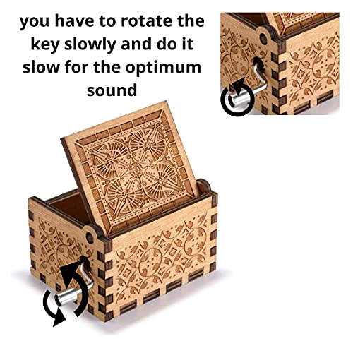 Image of UMANI Wooden Music Box Gifts for Birthday,Valentine's Day (MB-Happy Birthday 1)