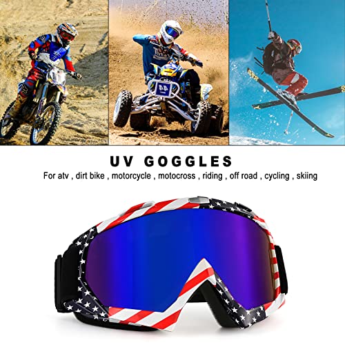 Image of Dirt Bike Goggles Motorcycle ATV Glass Riding Four Wheeler Offroad Mx Racing Helmet Goggles