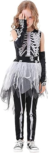 Miniatura 4 de Seasons Disfraz de esqueleto fantasmal para niñas de Halloween