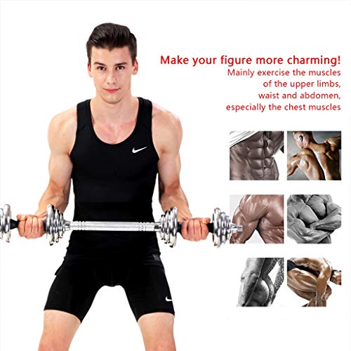Halters Galvanische Dumbbells Armspiertrainingsapparatuur For Mannen Een Paar Dumbbell Sets Dubbele Veiligheidsmoeren… - Afbeelding 5