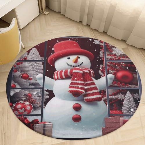 Alfombra pequeña lavable para cocina y dormitorio con estampado de invierno 7