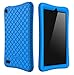 Bear Motion Silicone Case for All-New Fire 7 Tablet with Alexa - Anti Slip Shockproof Light Weight Kids Friendly Protective Case for Amazon Kindle Fire 7 (ONLY for 7th Generation 2017 Model) (Blue)