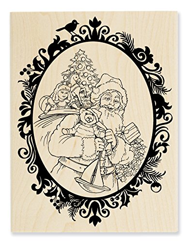 STAMPENDOUS Sello clásico de madera de Papá Noel