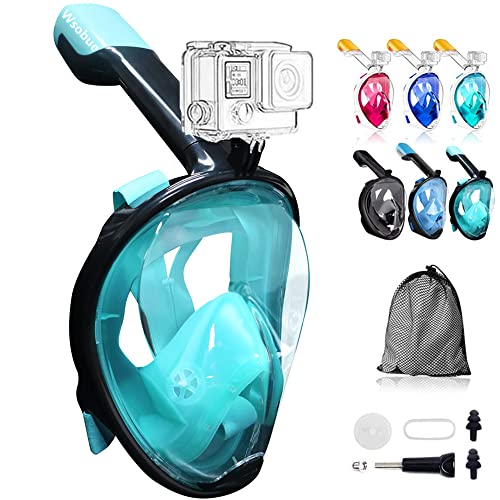 Vollgesichts-Schnorchelmaske Mit 180° Sicht - Anti-Beschlag & Kamera-Halterung