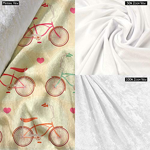 Image of ArtzFolio Bicycles & Pink Hearts | Reusable Sack Bag | Bag for Gym, Storage, Vegetable & Travel