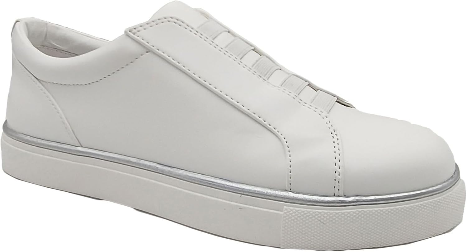 Kenneth Cole REACTION Women's Fashion Sneaker 7.5 White Jewel