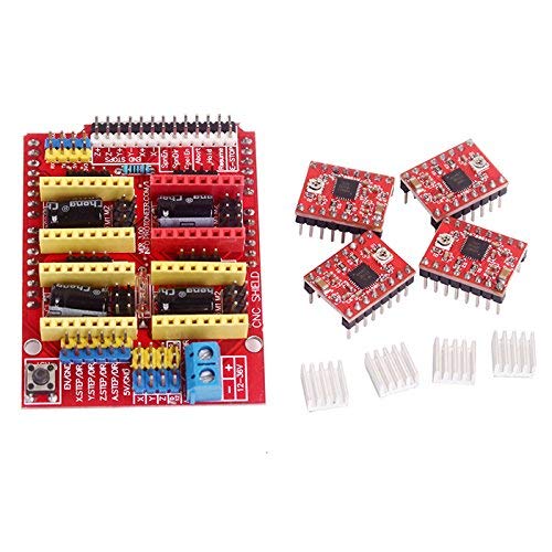 Buy Embedded Kart Arduino CNC shield v3 & 4x A4988 Controller for RAMPS