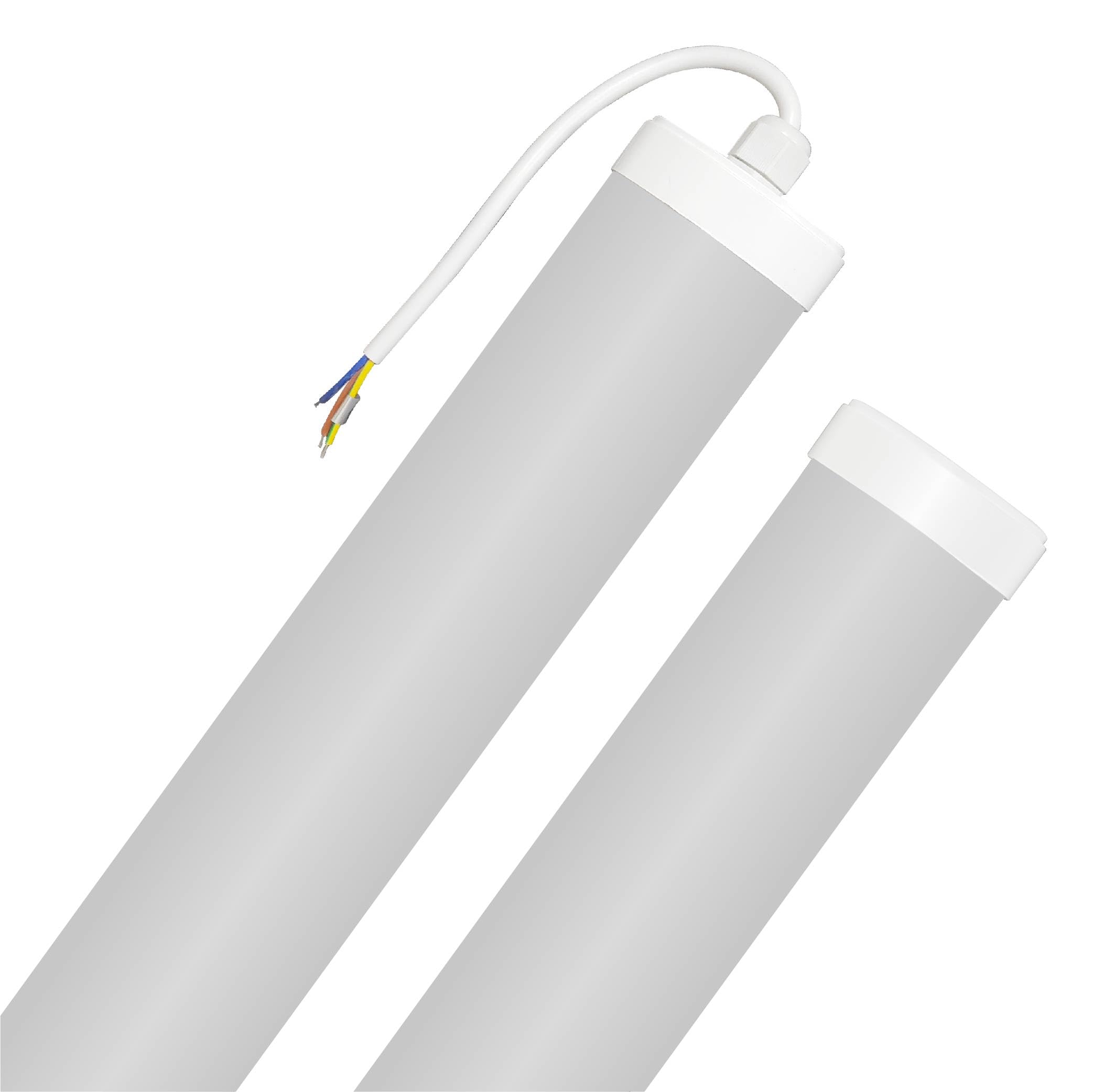 Europalamp - Luminaria lineal LED - Pack de 2 - Impermeable - 120 cm - 36 W - 3210 LM - Blanco - Interior y Exterior - 4000 K - Blanco neutro