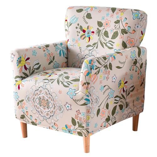 Dingtianlidi ソファーカバー チェアカバー 2個入り1人掛け 肘付き ストレッチ 伸縮素材 縦横弾力 フィットタイプ 北欧風 傷防止 撥水滑り 止め伸び良く 柔らかい 汚れ防止 防塵 犬 猫 爪とぎ防止 丸洗い 四季適用 (I,2個入り) [並