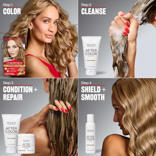 Revlon ColorSilk with Bond Repair Hair Color, 60 Dark Ash Blonde, 3pk - image 9