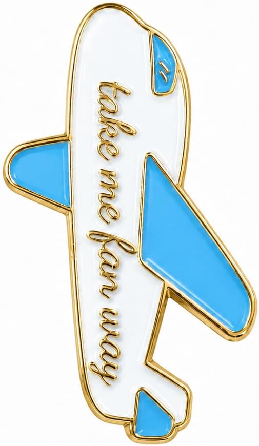 Funny Airplane Enamel Pin, Cute Travel Aircraft Pins Brooch