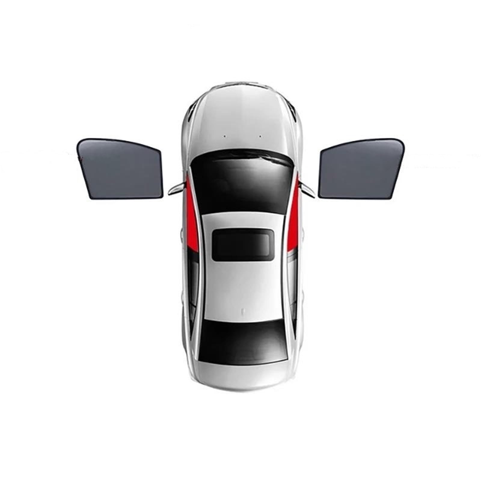 Parasol Coche Parasol Magnético para Parabrisas Delantero Cortina para Ventana Lateral Trasera Malla para Mercedes para Benz para EQE 350 SUV 2022-2024 Parasol Coche Lateral(2PCS Front)