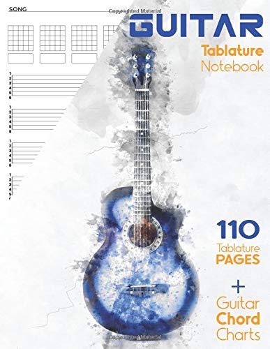 Guitar Tablature Notebook: Manuscript Paper Guitar