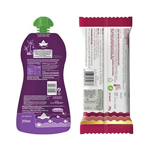 Image of Paper Boat Dry Fruit Chikki, (Pack of 10, 25g Each), Paper Boat Jamun, Fruit Juice, Zero Sugar Low-Calorie Drink, (Pack of 6, 200ml each) No Added Preservatives and Colours
