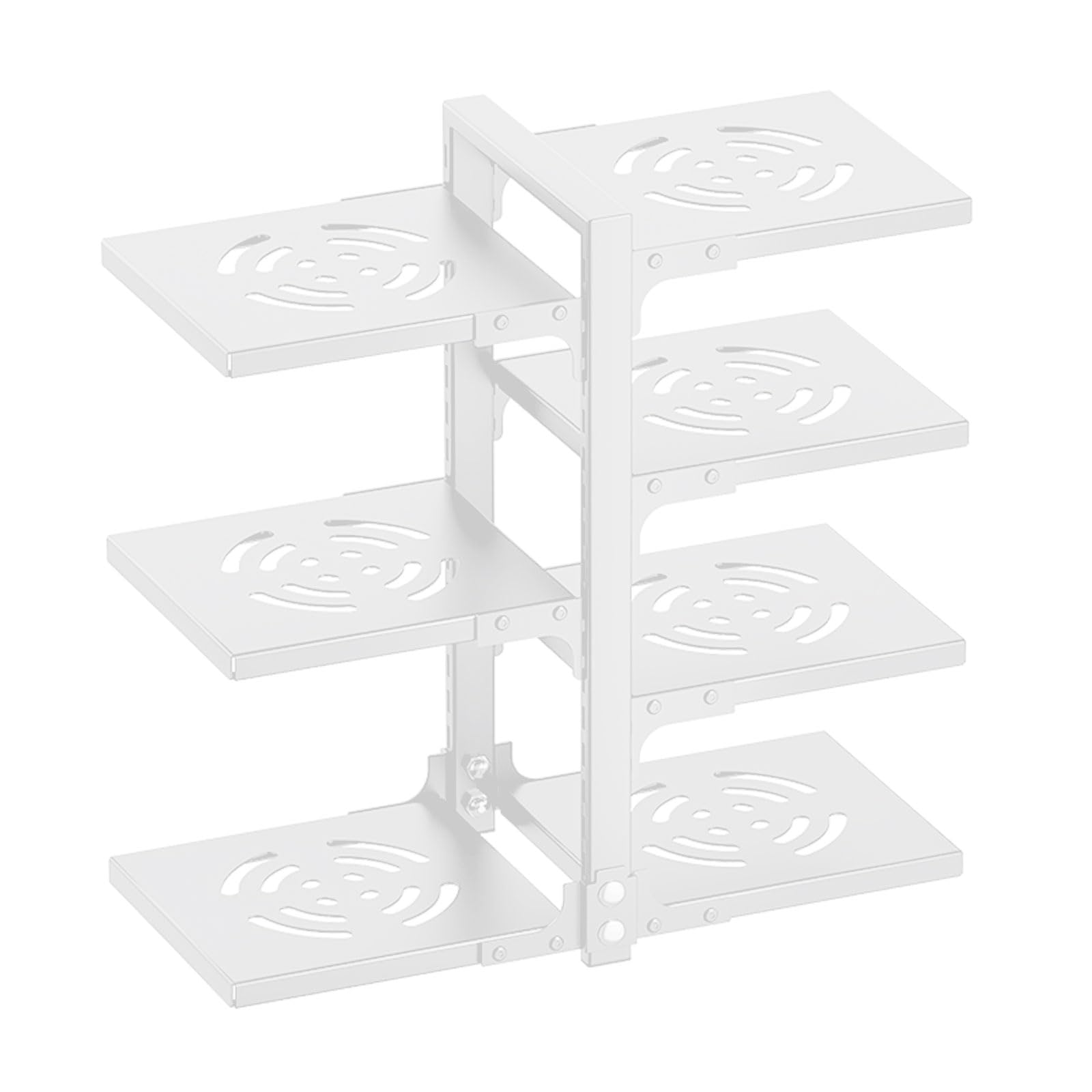 Jazuaiao Kitchen Pots Organizers Multifunctional Kitchen Pots Rack Storage Holder for Neat Cookware Storage Rack