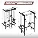 Folding Squat Rack, Wall Mounted Power Rack with Cable Crossover Machine & LAT Pull Down Multi-Function Space-Saving Power Cage with 7 Adjustable Modes/Dual Pulley System/Pull-up Bar/360°Landmine
