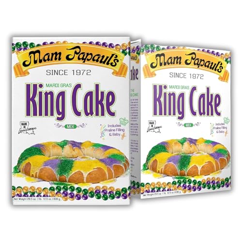 Mam Papaul's Mardi Gras King Cake Mix with Praline Filling