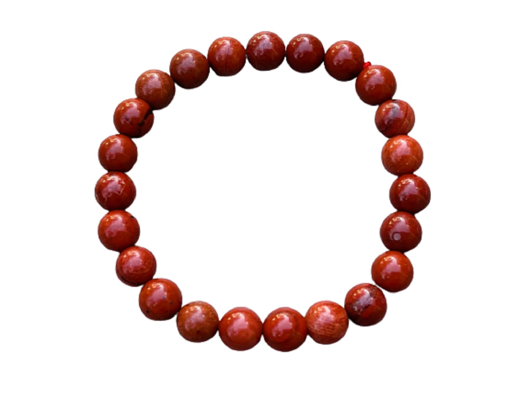 GAF TREASURESGrade A ++ Red Jasper Crystal Bead Bracelet 8mm, Genuine Red Jasper Stretch Gemstone Bracelet, Healing Crystals, Gift for Men & Women