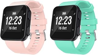 Compatible con Forerunner 35,Suave Silicona de Ajustable Deportiva Pulsera de Reemplazo Compatible para Garmin Forerunner 35 Smart Watch, Fit 5.11-9.05 Inch (130mm-230mm) Wrist