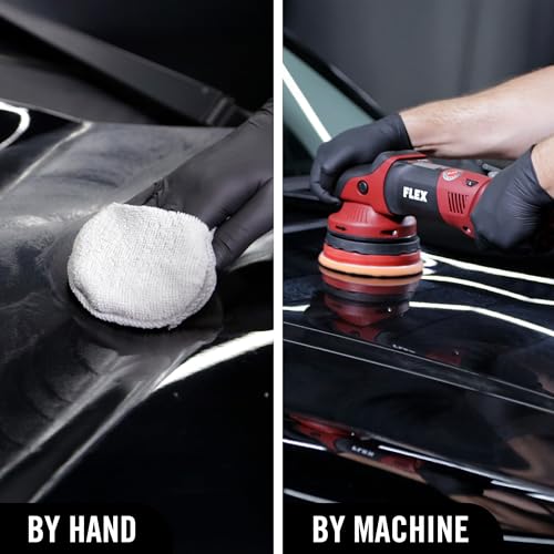Turtle Wax Hybrid Solutions Ceramic Acrylic Black Car Polish and Wax, Car Scratch Remover & Car Paint Restorer for Black Cars, Deep Shine, Ceramic Coating Protection & Water Beading, 14 oz (Pack of 1)