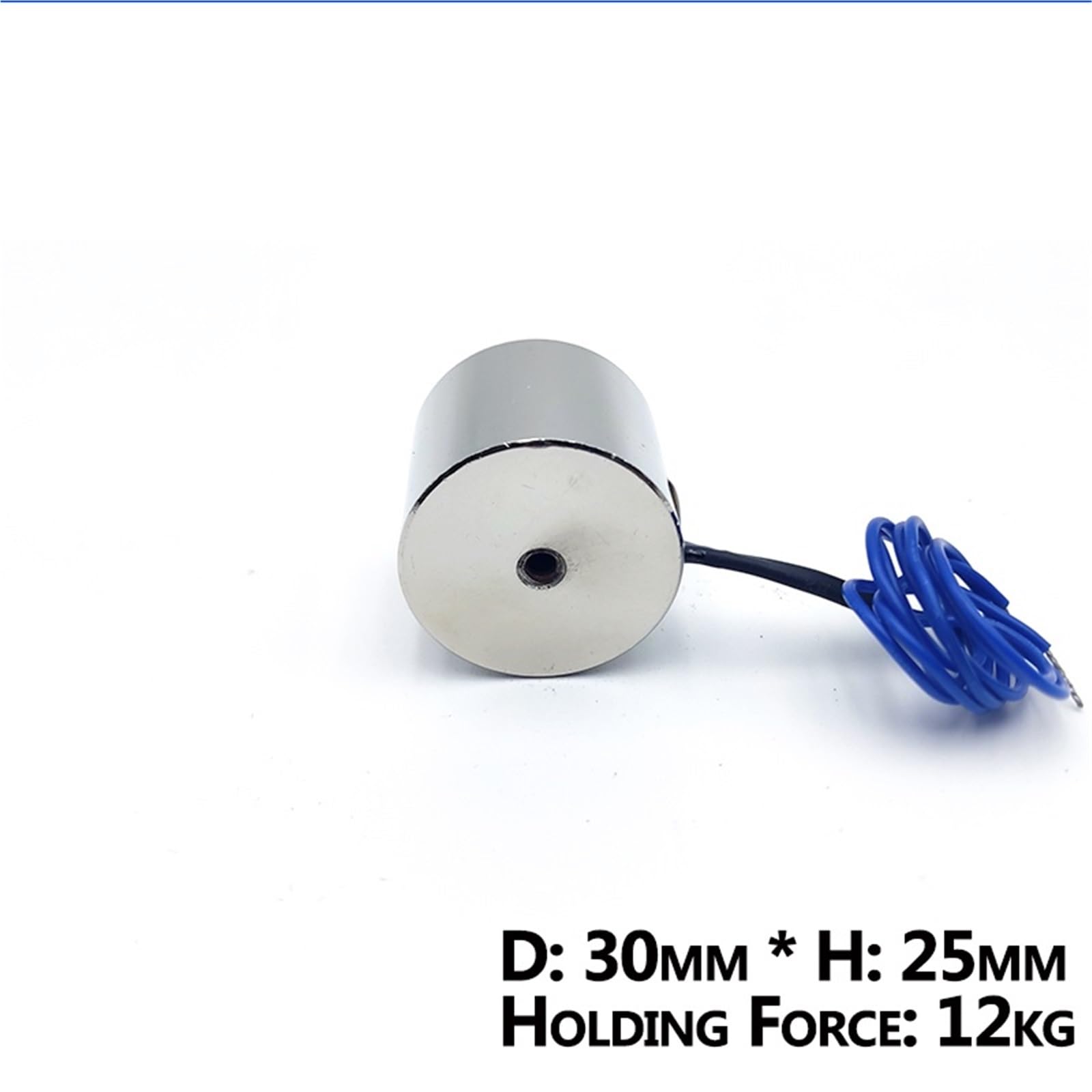 30/25 DC 12V Elettromagnete 30/25 Cilindro Magneti Elettrici 12KG/120N Forte Solenoide Elettromagnetico Ventosa 1 Pz