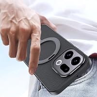 Fhyeugfy Magnetisch Case für Oppo Find X9 Hülle mit Ständer,Kompatibel mit MagSafe Stoßfest Schutzhülle Handyhülle-Schwarz – Ansicht 8