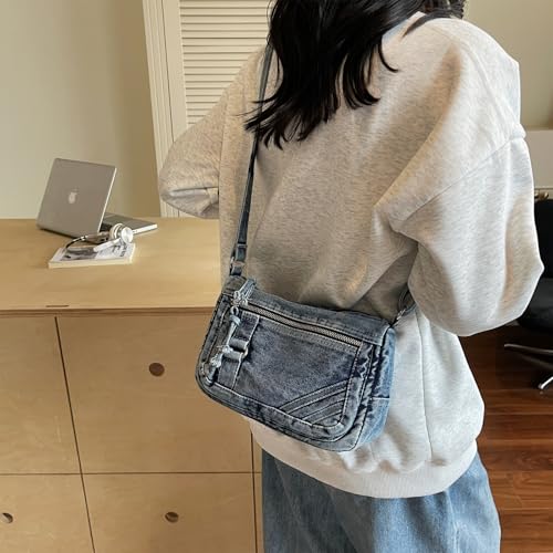 Denim Crossbody Bags for Women Small Jean Purse Casual Denim Shoulder Bag Handbag2