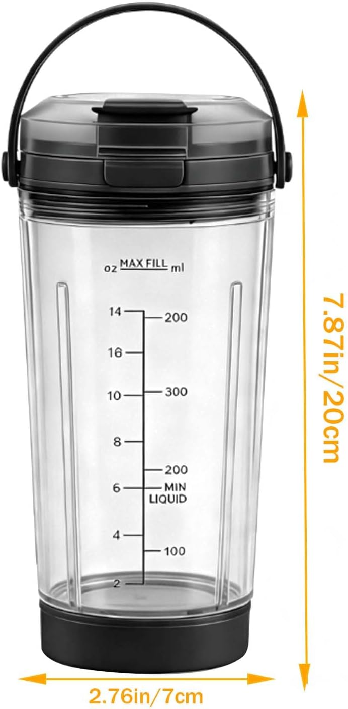 18oz Blender Cup Replacement for Ninja Blast Portable Blender image 2