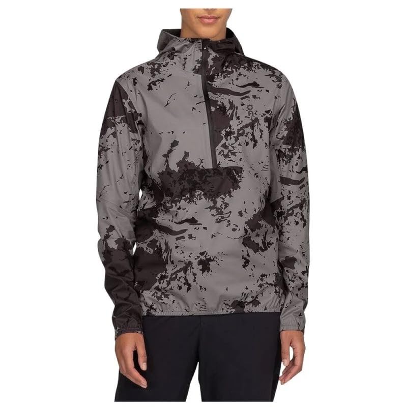 Women Black Polyester Blend Hoodie Anorak-image-0