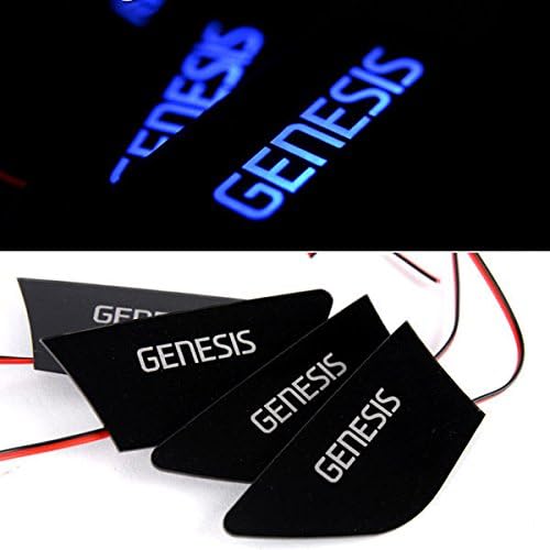 [Sell by Automotiveapple] Sense Light LED Inside Door Catch Plate Blue DIY Kit 4-pc Set For 2015 Hyundai Genesis Sedan