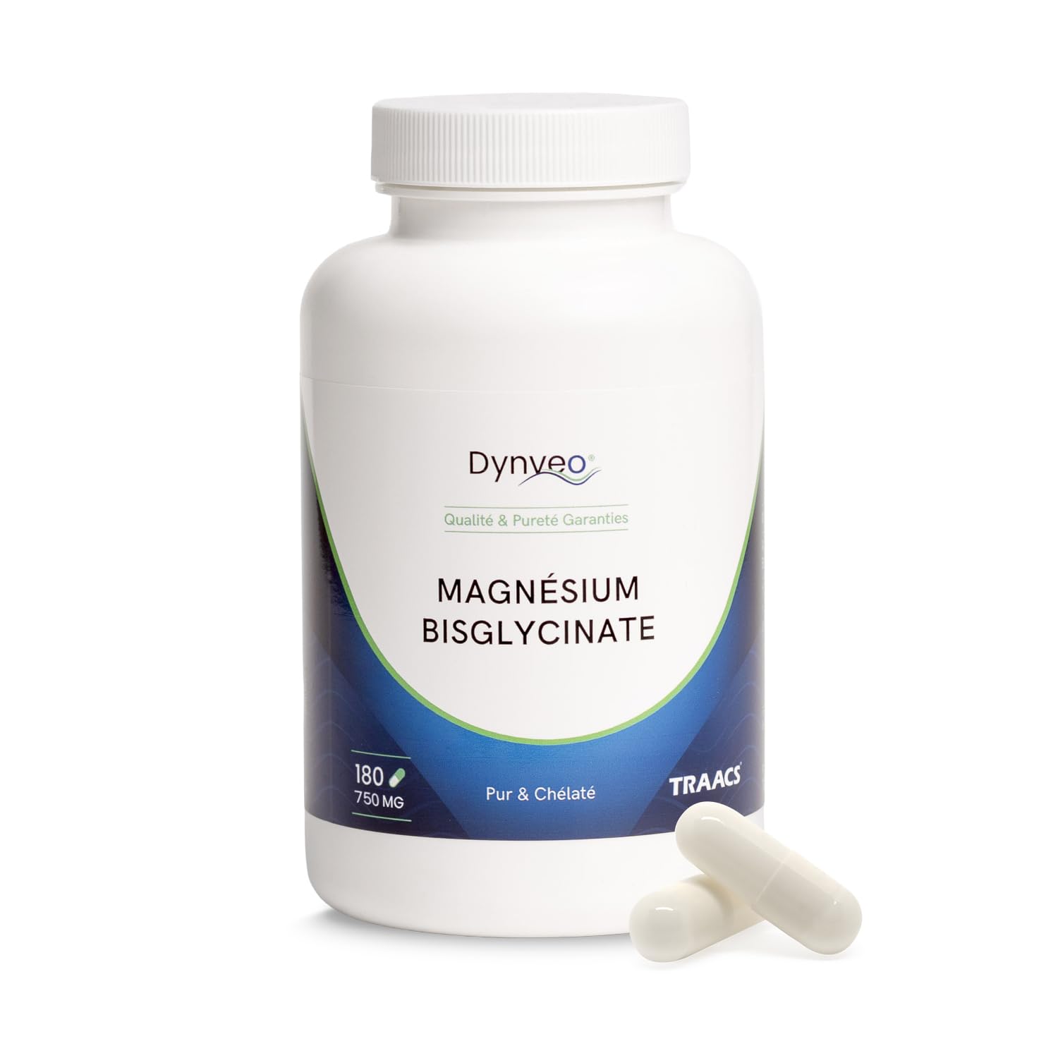 Magnésium Bisglycinate Chélaté 100% Pur - 180 Gélules - Fatigue, Nerveux & Muscl