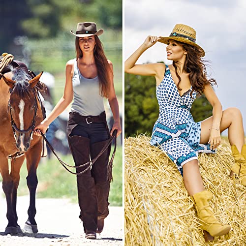 6 Pcs Cowboy Hat Band Replacement Handmade Ethnic Western Hat Belts Adjustable Hat Bands For Cowboy Hats Head Hat Band Collection For Straw Felt Fedora Panama Hats #TOP5