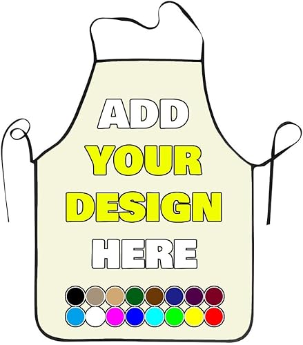 Miniatura 1 de AMAPARK Delantal personalizado con texto fotográfico, delantales de cocina para hombres y mujeres