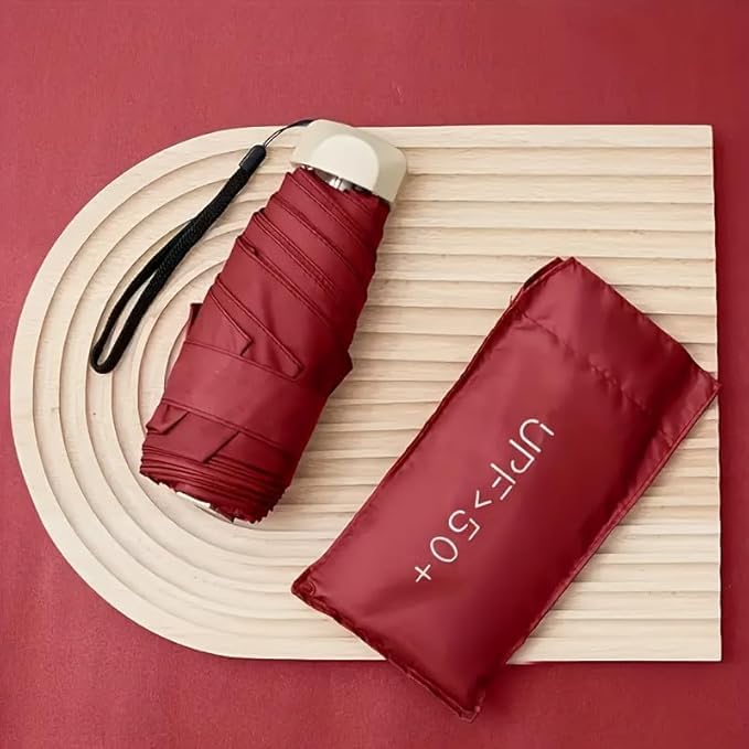 Image of ๐ช๐ข๐ข๐ ๐ญ๐ฌ UV Travel ๐ ๐ถ๐ป๐ถ ๐๐ผ๐น๐ฑ๐ถ๐ป๐ด Ultra Compact pastel ๐จ๐บ๐ฏ๐ฟ๐ฒ๐น๐น๐ฎ with Case, Manual Open ๐ฒ ๐ฅ๐ถ๐ฏ๐ Lightweight ๐ฃ๐ผ๐ฟ๐๐ฎ๐ฏ๐น๐ฒ, Small Sun & Rain ๐ฃ๐ผ๐ฐ๐ธ๐ฒ๐ ๐จ๐บ๐ฏ๐ฟ๐ฒ๐น๐น๐ฎ for Men and Women- Use in ๐ฅ๐ฎ๐ถ๐ป & ๐ฆ๐๐บ๐บ๐ฒ๐ฟ