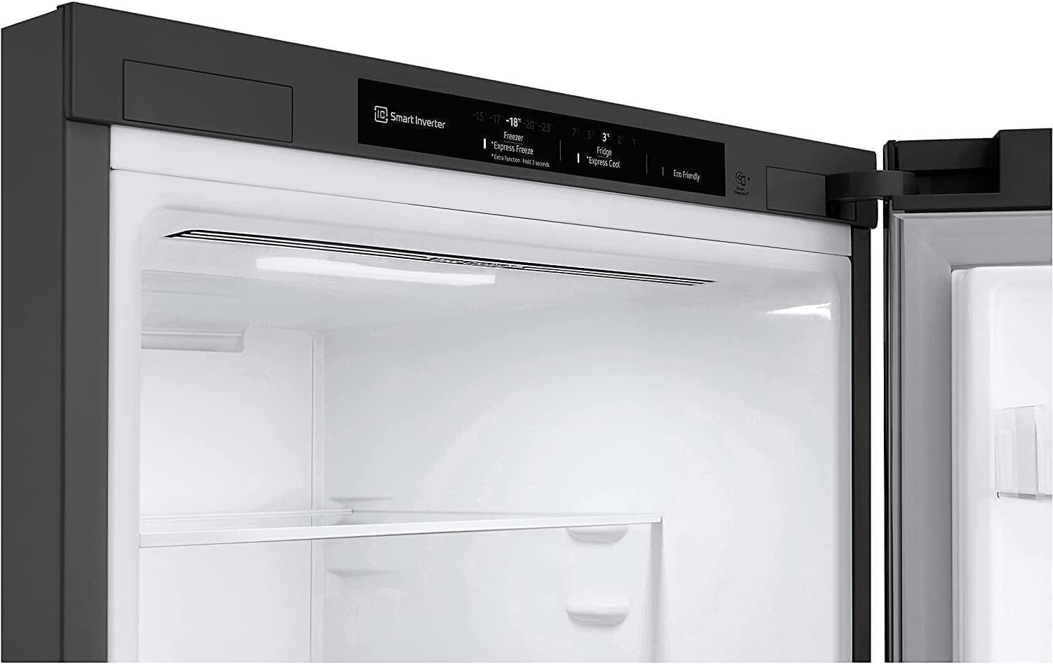 LG GBB62PZGGN Frigorifero Combinato Total No Frost con Congelatore, 384 L, 35 dB, Compressore Smart Inverter, Linear Cooling, Door Cooling, Fresh Converter - Frigo con Freezer e Display LED Interno