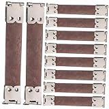 SAFIGLE 10 Piezas Bisagras Metálicas Internas Marco Flexible Clip Resorte Accesorios DIY para Bolsos Plata Cierre Monedero Manualidades Color Aleatorio