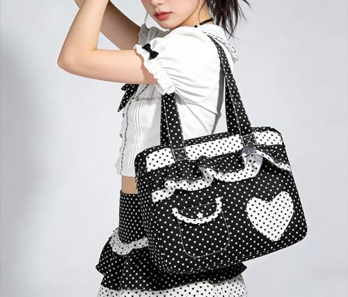 Bolso Tote con Estampado de Lunares VCM miniatura 3