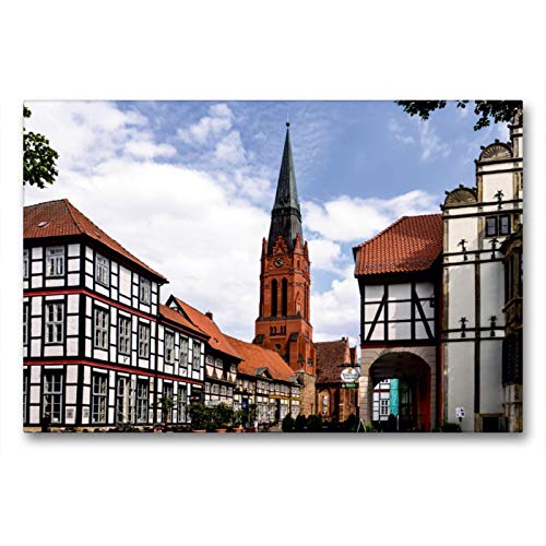 CALVENDO Premium Textil-Leinwand 90 x 60 cm Quer-Format Pfarrkirche St.Martin, Leinwanddruck von Heinz Wösten