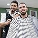 FEBSNOW Professional Hair Cutting Cape with Neck Duster Brush, Salon Barber Cape, Hair Cutting Accessories (Stripe)…