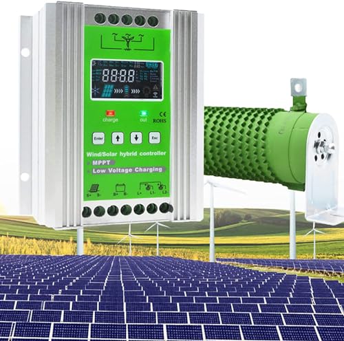 Regolatore di carica ibrido solare del vento 6000W/8000W/10000W/12000W 12V/24V/48V MPPT con schermo LCD per uso off-grid