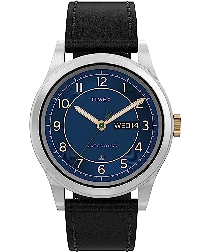 Timex Y Waterbury gfBVi 39mm rv - ubNXgbv u[_C XeXX`[P[X, ubN