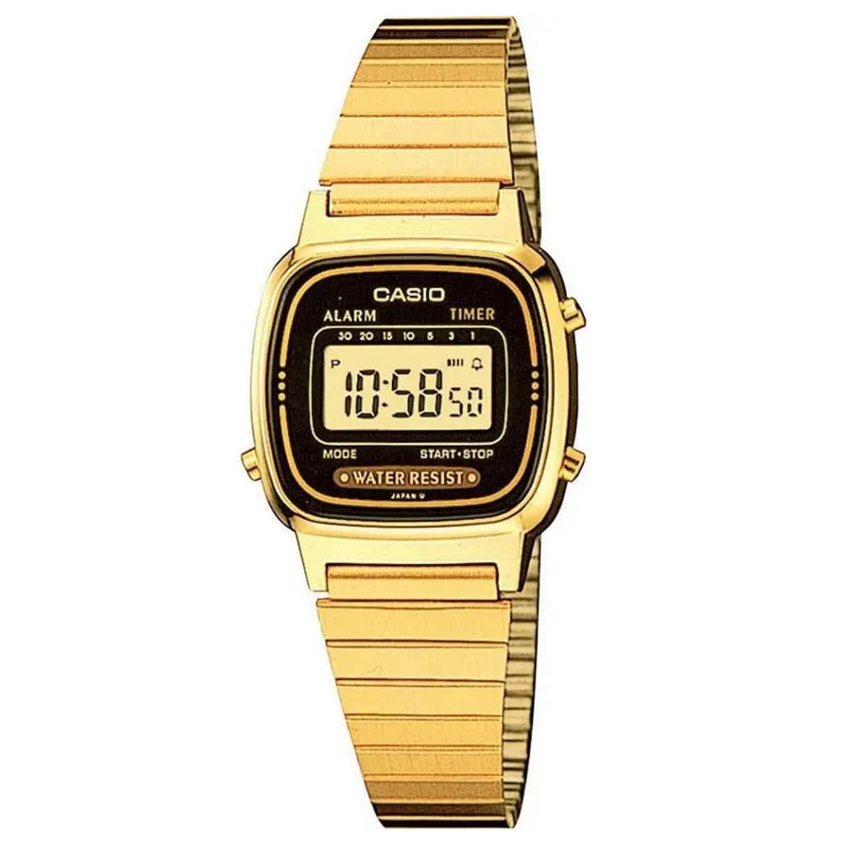 Casio Women's Watch - LA670WGA-1DF Gold Dial, Gold Band