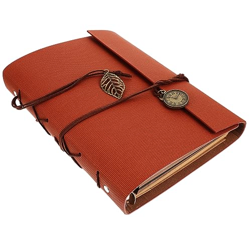 ULDIGI Handmade Photo Album Refills Vintage DIY Photo Storage with Adhesive Pages for Pictures for Family Memories Weddings and Special Occasions Natural Texture Design