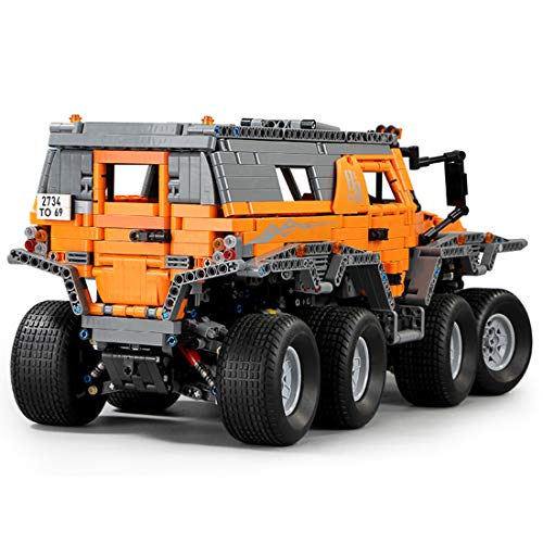 DXX Technik Bausteine Sibirien Off-Road Fahrzeug, 2578Teile 1:8 2.4G 8x8 Fernbedienung Geländewagen mit 8 Motoren… – Bild 5